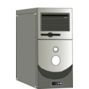 download Computer System Case clipart image with 180 hue color