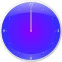 download Mac Clock clipart image with 225 hue color