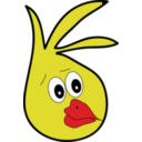 download Small Yellow Chick clipart image with 0 hue color