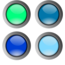 download Round Buttons 1 clipart image with 270 hue color