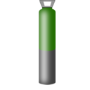 download Gas Cylinder Grey And Dark Green High Pressure For Argon clipart image with 0 hue color