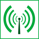 download Eco Green Wifi Pollution Icon clipart image with 45 hue color