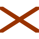 download Flag Of Alabama clipart image with 0 hue color