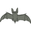 download Bat clipart image with 90 hue color