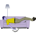 download Sleeping clipart image with 225 hue color