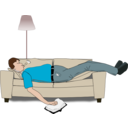 download Sleeping clipart image with 0 hue color
