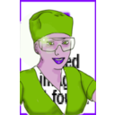download Enrolled Scrub Nurse clipart image with 270 hue color