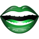 download Laughing Mouth Smiley Emoticon clipart image with 135 hue color