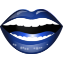 download Laughing Mouth Smiley Emoticon clipart image with 225 hue color