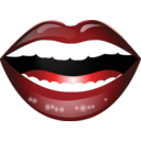 download Laughing Mouth Smiley Emoticon clipart image with 0 hue color