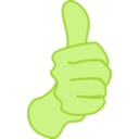 download Thumbs Up Nathan Eady 01 clipart image with 45 hue color