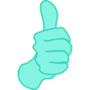 download Thumbs Up Nathan Eady 01 clipart image with 135 hue color