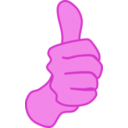 download Thumbs Up Nathan Eady 01 clipart image with 270 hue color