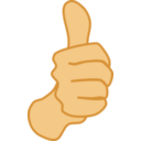 download Thumbs Up Nathan Eady 01 clipart image with 0 hue color