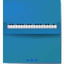 download Piano clipart image with 180 hue color