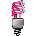 download Energy Saver Lightbulb On clipart image with 270 hue color