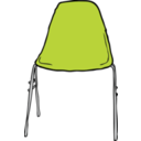 download Modern Chair Front clipart image with 45 hue color