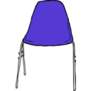download Modern Chair Front clipart image with 225 hue color