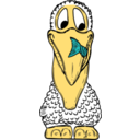 download Pelican clipart image with 0 hue color