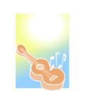 download Guitar clipart image with 0 hue color