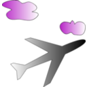 download Plane Icon clipart image with 90 hue color