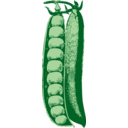 download Peas clipart image with 0 hue color