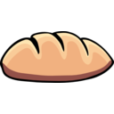 download Bread clipart image with 0 hue color
