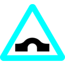 download Roadsign Humpback clipart image with 180 hue color