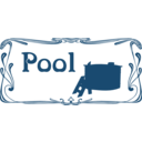 download Pool Sign clipart image with 0 hue color