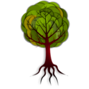 download Simple Tree 2 clipart image with 315 hue color