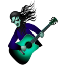 download Guitar Dude clipart image with 135 hue color