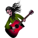 download Guitar Dude clipart image with 315 hue color