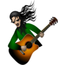 download Guitar Dude clipart image with 0 hue color