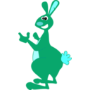 download Rabbit Coelho clipart image with 180 hue color