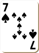 White Deck 7 Of Spades