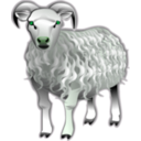 download Sheep clipart image with 90 hue color