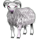 download Sheep clipart image with 270 hue color