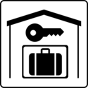 download Hotel Icon Has Secure Storage In Room clipart image with 180 hue color