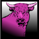 download Bull Head clipart image with 315 hue color
