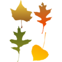 download Autumn Leaf Selection clipart image with 0 hue color