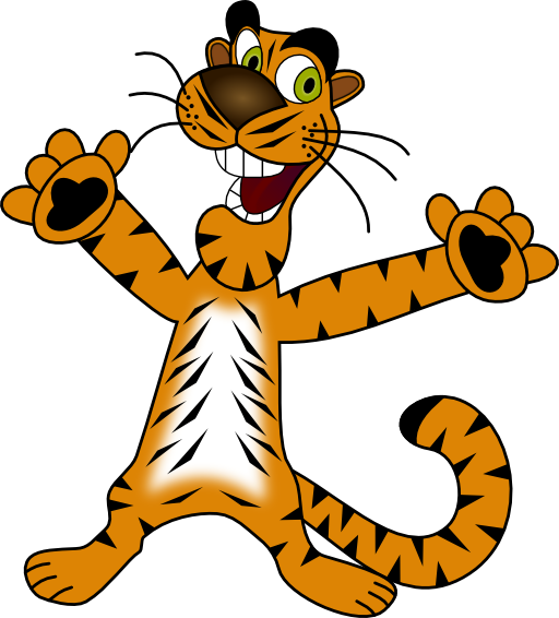 clipart happy tiger - photo #14