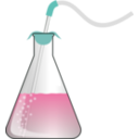 download Bubbling Erlenmeyer clipart image with 135 hue color