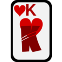 download King Of Hearts clipart image with 0 hue color