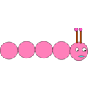 download Green Caterpillar clipart image with 225 hue color