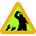 download Warning For Police Brutality clipart image with 45 hue color