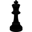 download Chess Piece Black King clipart image with 0 hue color