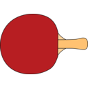 download Table Tennis Racquet clipart image with 0 hue color