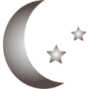 download Crescent Icon clipart image with 180 hue color