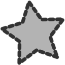 download Ft14 Star clipart image with 225 hue color