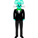 download Mouse In A Tuxedo clipart image with 135 hue color
